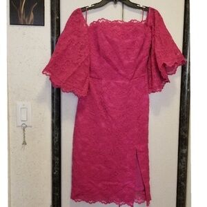 Deep Pink Prom Party Cocktail Dress